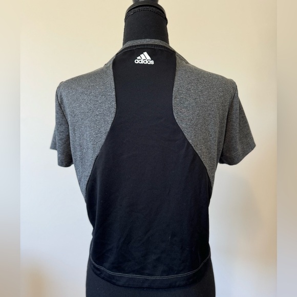 Adidas Climalite Cropped V-Neck T-Shirt Women’s Size‎ Small - Picture 5 of 8